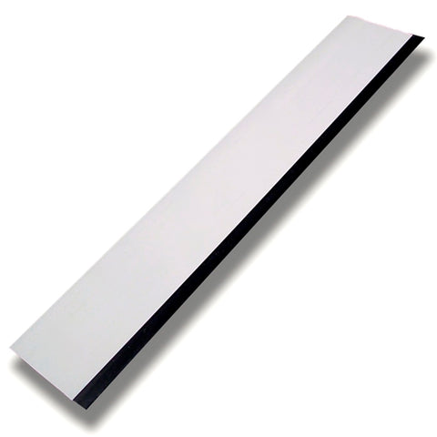 12" WHITE SQUEEGEE WITH BLACK RUBBER EDGE