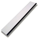 12" WHITE SQUEEGEE WITH BLACK RUBBER EDGE