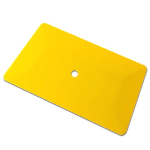 6" JUMBO YELLOW LOW FRICTION HARD CARD SQUEEGEE