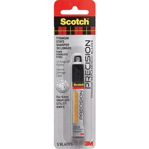 3M SCOTCH® 13-PT TITANUIM BLADES 5 PK