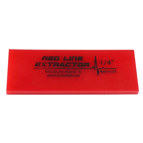 5" RED LINE EXTRACTOR - 1/4" THICK - NO BEVEL SQUEEGEE BLADE