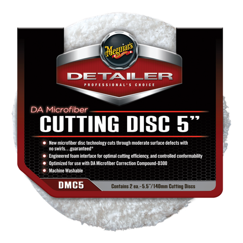MEGUIAR'S DA MICROFIBER CUTTING DISCS - DMC5 (2 pk.)