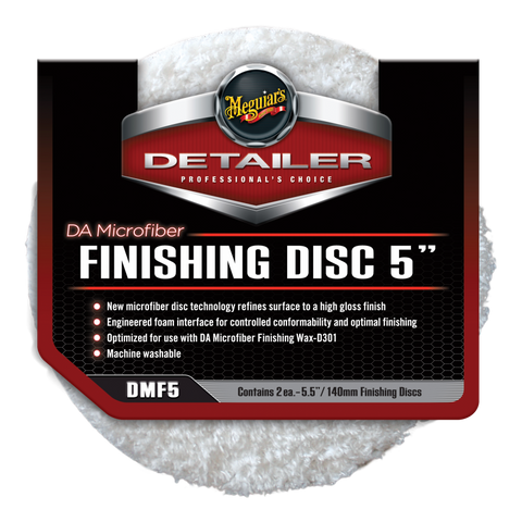 MEGUIAR'S DA MICROFIBER FINISHING DISCS - DMF5 (2 pk.)