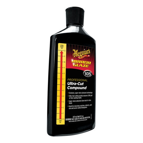 MEGUIAR'S MIRROR GLAZE ULTRA-CUT COMPOUND - M10508 (8 oz.)