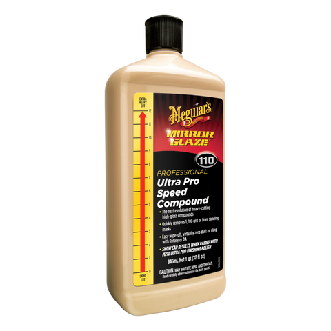 MEGUIAR'S M110 MIRROR GLAZE ULTRA PRO SPEED COMPOUND - M11032, 32 oz.