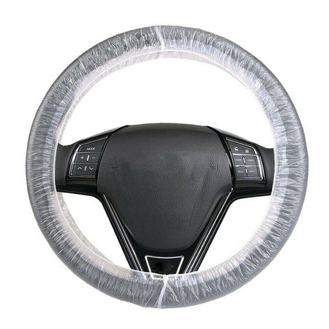 DISPOSABLE PLASTIC STEERING WHEEL COVERS